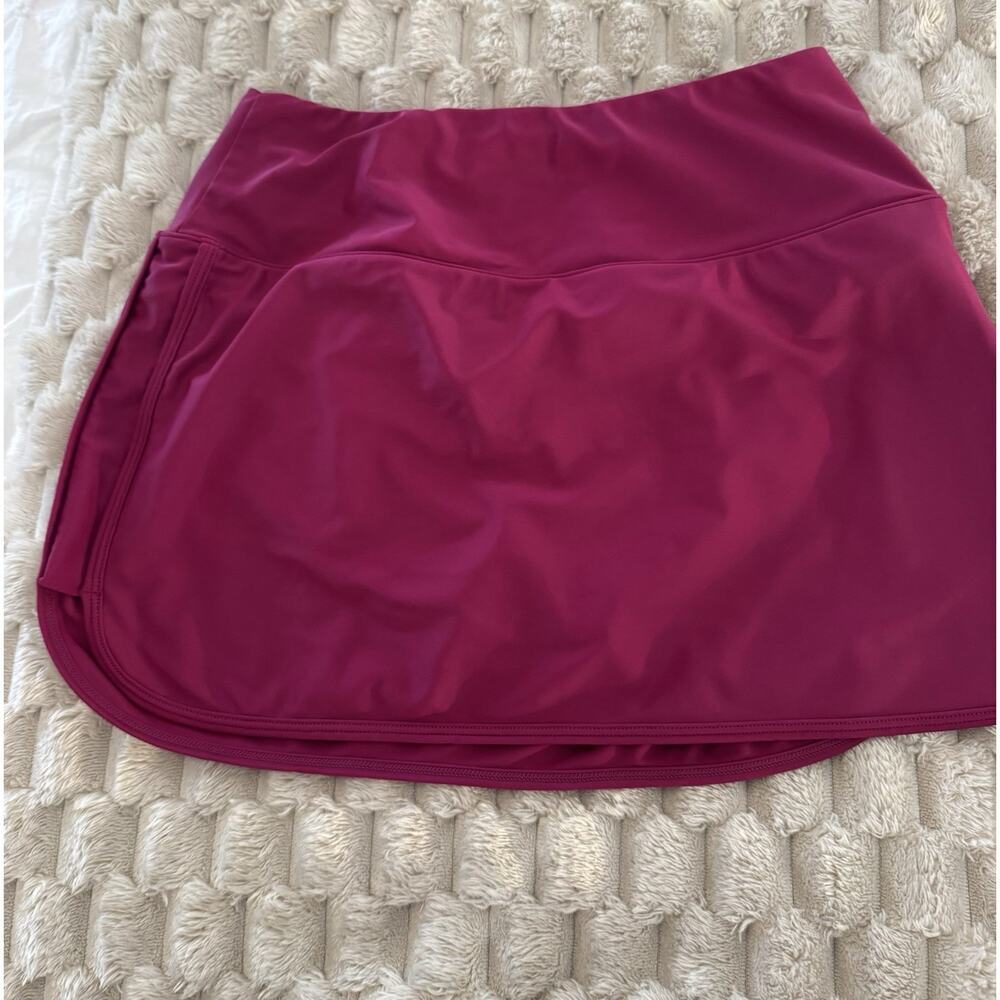 Soothfeel Skorts High Waisted Spandex Gym Zip Pocket Size S